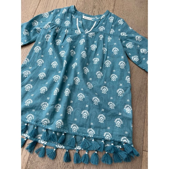 Roberta Roller Rabbit Girls Swim Coverup Dress Blue Sz 2 - Picture 2 of 4